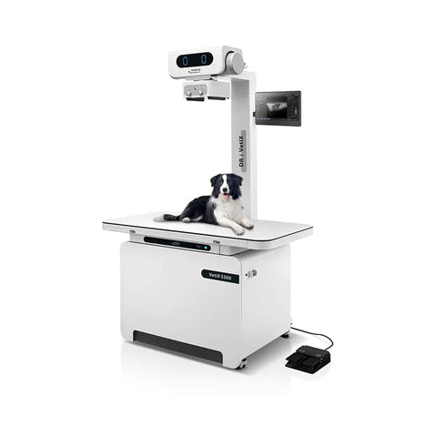 Sistema de Radiología Digital Veterinaria con Pantalla Touch Mod. VETIXS380 (Rayos x, Flat Panel, Mesa, Estación de Trabajo y Software)