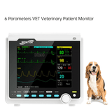 Monitor Veterinario de 6 parámetros de Signos Vitales Con Capnógrafo
