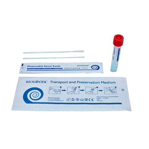 Hisopos estériles de Nylon para toma de muestra con medio de preservación inactivado