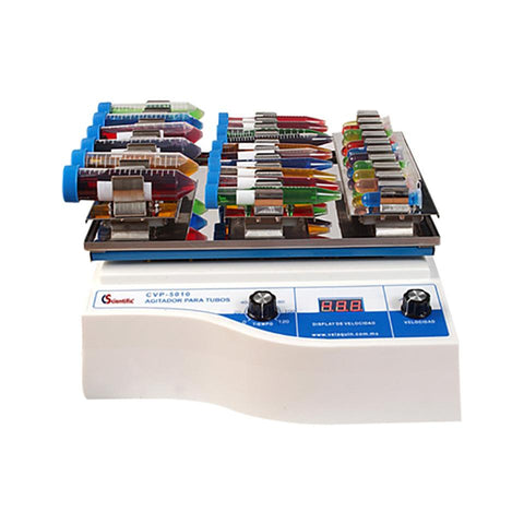 Agitador orbital para tubos
