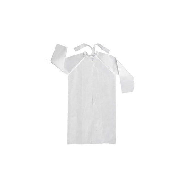 Bata desechable manga larga blanca hot sale