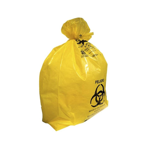 Bolsa para Desechos Amarilla. Medida 46 cm x 50 cm