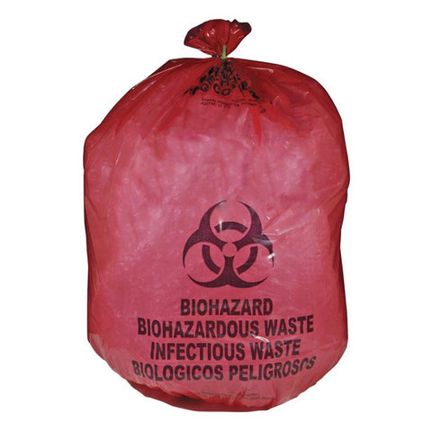 Bolsa para Desechos Roja. Medida 1.10 cm x 1.20 cm.