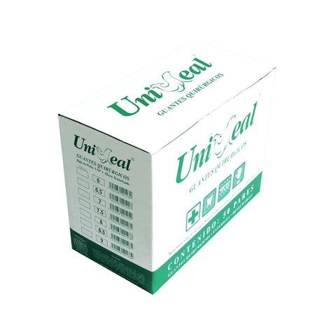 Guante Esteril para Cirujano. Micro texturizados. Bajo en polvo. Lubricados.