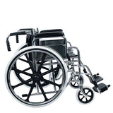 Silla de ruedas con descansa Pies y descansa brazos Desmontable