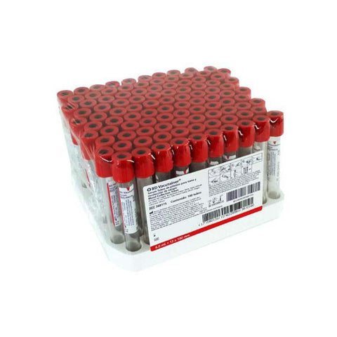 Tubo Vacutainer con Activador. 6 ml Rojo.