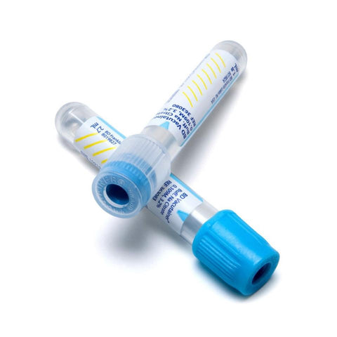 Tubo Vacutainer con Citrato. 2.7 ml Azul