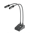 Lámpara LED de cuello de cisne doble de 6W foco ajustable