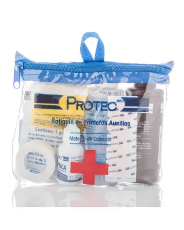 Mini Botiquin de Primeros Auxilios PROTEC Caja con 24 Mini Botiquines