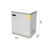 Refrigerador y congelador horizontal de -24°C a 5°C