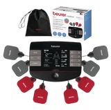 Electroestimulador muscular con 4 funciones TENS, EMS, masaje y calor