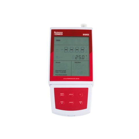 Medidor de pH/mV/°C/°F. Modelo SM-220