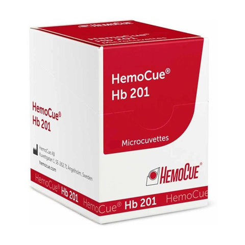 Microcubetas para analizador  HemoCue Hb 201+