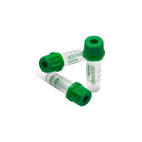 Microtainer Verde 400-600 ul con Heparina de Litio